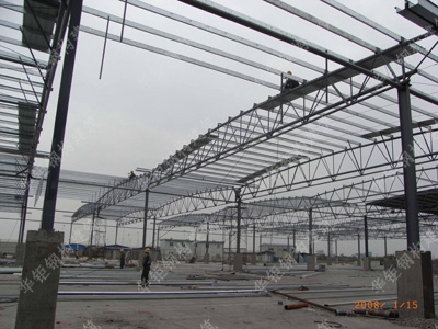 钢结构桁架--造纸厂仓库